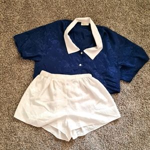 Vintage Victoria's Secret 2 Piece Pajama Set
